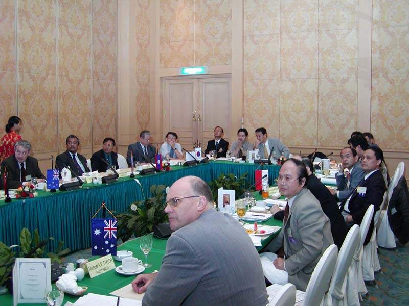 Representatives from the member countries/regions during the Board Meeting